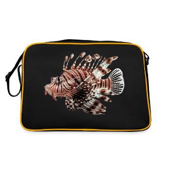 Le poisson-lion est un prédateur - Sac Retro - noir/or - Dos
