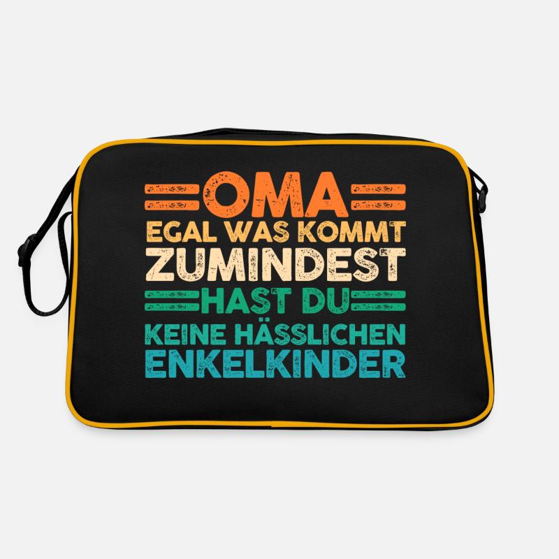 Enkelkinder Großmutter Oma Retro Tasche