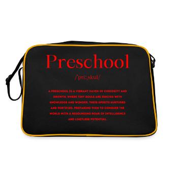 Preschool Definition - Retro Bag - black/gold - Back