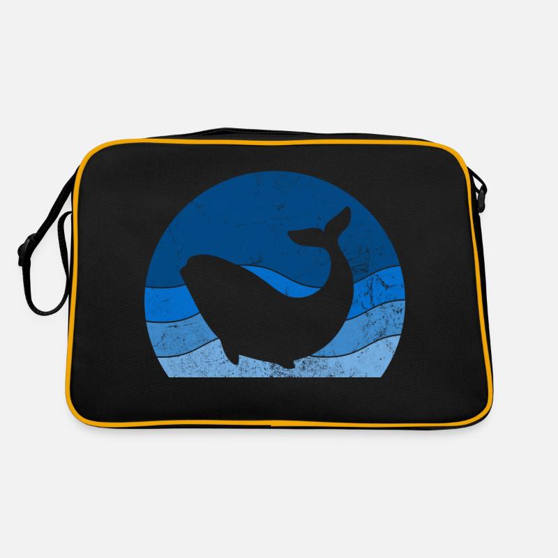 Retro Choose Watching Humpback Blue Sperm Choose Retro Bag
