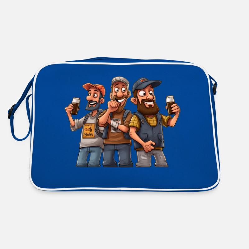 Brew Crew: Entfesseln Sie den Geist der Bierbande Retro Tasche