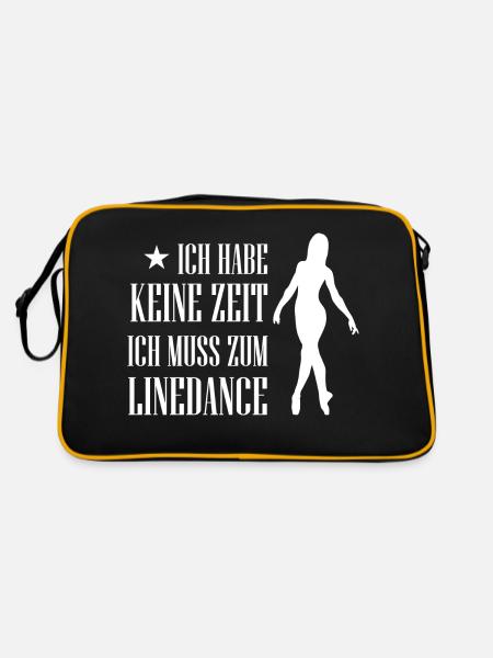 Dancing Dance Music - Retro Tasche - Schwarz/Gold