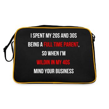 Party Making Parents Parenting Dating English - Sac Retro - noir/or - Dos