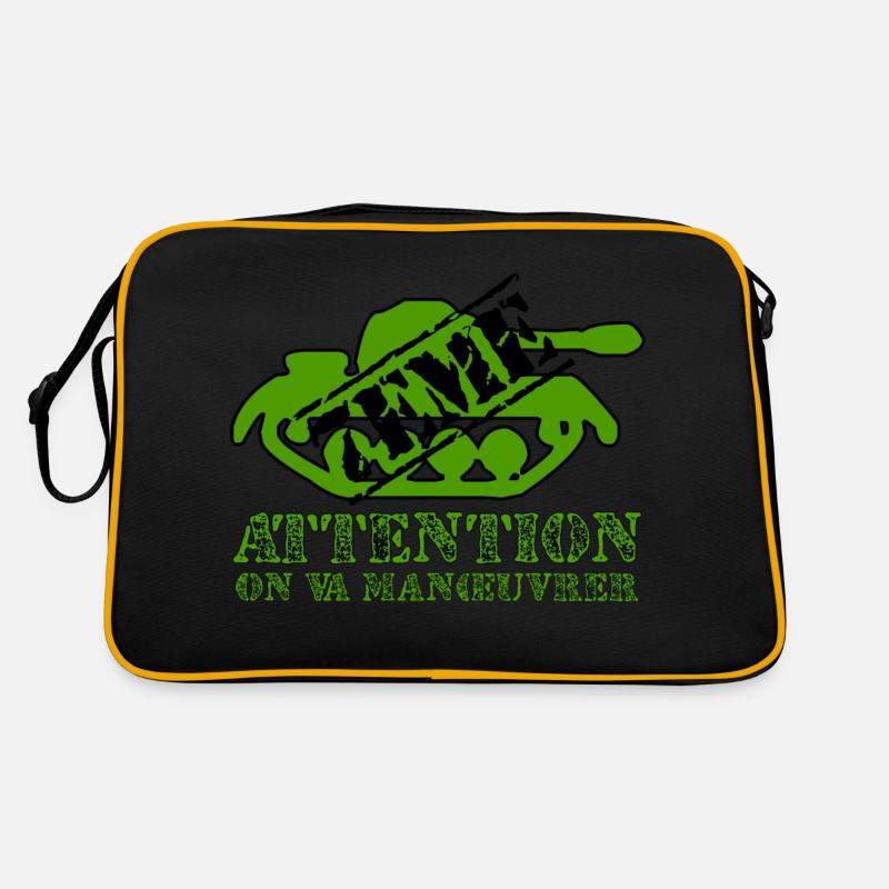 Attention on va manœuvrer - Sac Retro - noir/or