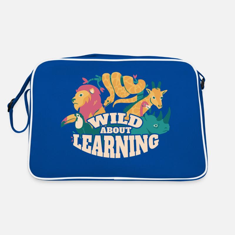 Wild About Learning Lehrer Schule Pre-K Tier Retro Tasche