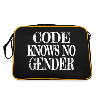 Health Informatics Specialist Clothing Quote - Retro Bag - black/gold - Back