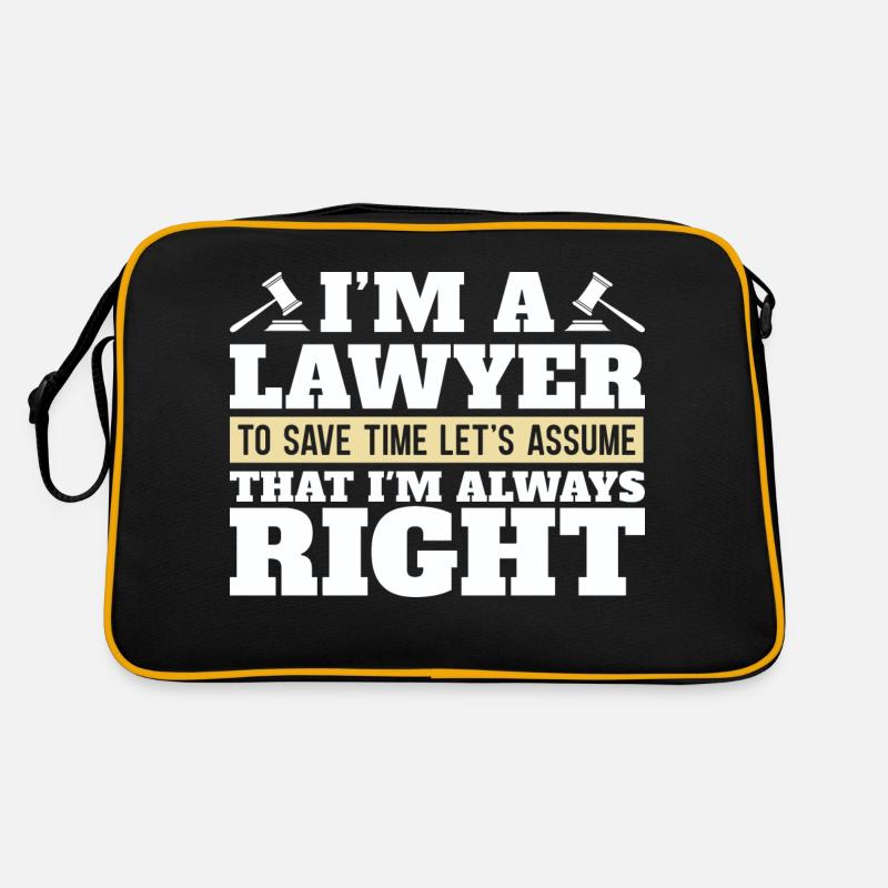 Ich bin ein Anwalt Anwaltskanzlei Geschenk Anwalt Retro Tasche