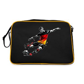 Football Allemagne - Sac Retro - noir/or - Dos