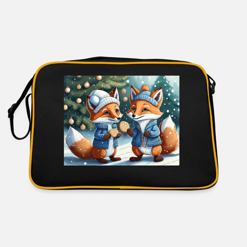 Mignon petit renard démon vie quotidienne - biscuits Sac Retro