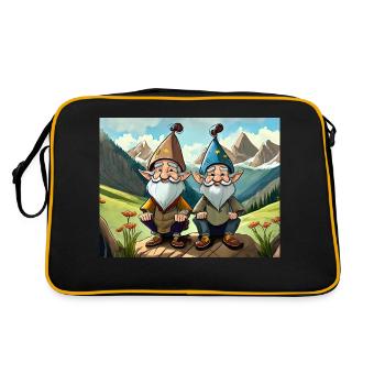 german nursery rhymes Himpelchen und Pimpelchen - Retro Bag - black/gold - Back