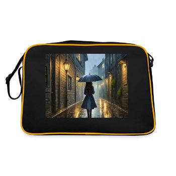 Marcher sous la pluie - Sac Retro - noir/or - Dos