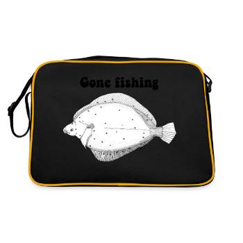 Gone Fishing 2 - Retro Bag - black/gold - Back