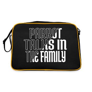 oiseaux tropicaux cadeau geek communication dans les familles - Sac Retro - noir/or - Dos