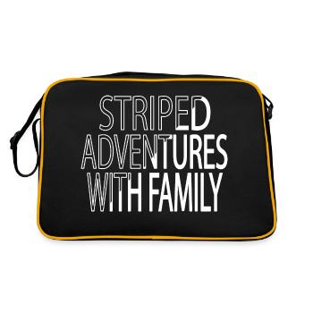Citation Famille Activités en famille - Sac Retro - noir/or - Dos