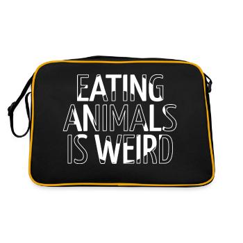 cadeau d’anniversaire sensibilisation aux droits des animaux - Sac Retro - noir/or - Dos