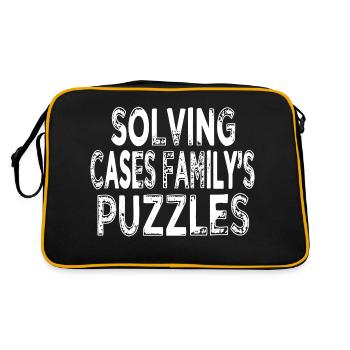 Forensic Investigation Gift Idea Gift - Retro Bag - black/gold - Back