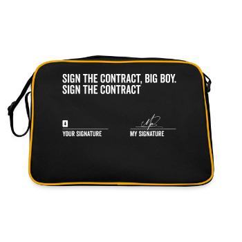 Boxer Signature The Contract Big Boy Boxing - Retro Bag - black/gold - Back