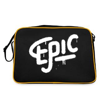 Spray Graffiti Épique - Sac Retro - noir/or - Dos