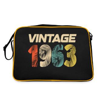 Vintage 1963 Retro - Bestseller - Retro Tasche - Schwarz/Gold - Hinten