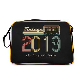 2019 Original 2019 Vintage Vintage rétro anniversa - Sac Retro - noir/or - Dos