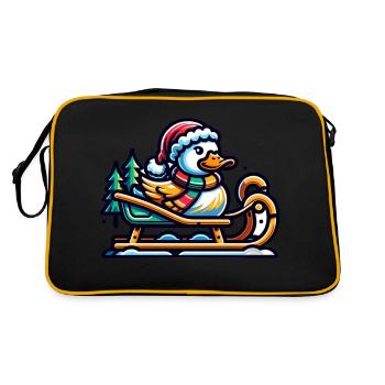 Noël Canard Sucré - Sac Retro - noir/or - Dos
