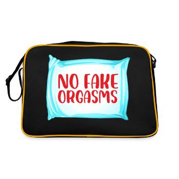 no fake orgasms Design for a surrogate mother - Retro Bag - black/gold - Back