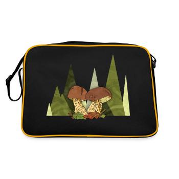 fungi - Retro Bag - black/gold - Back