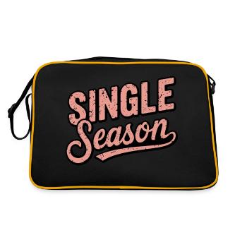 Einzelne Saison - Retro Tasche - Schwarz/Gold - Hinten