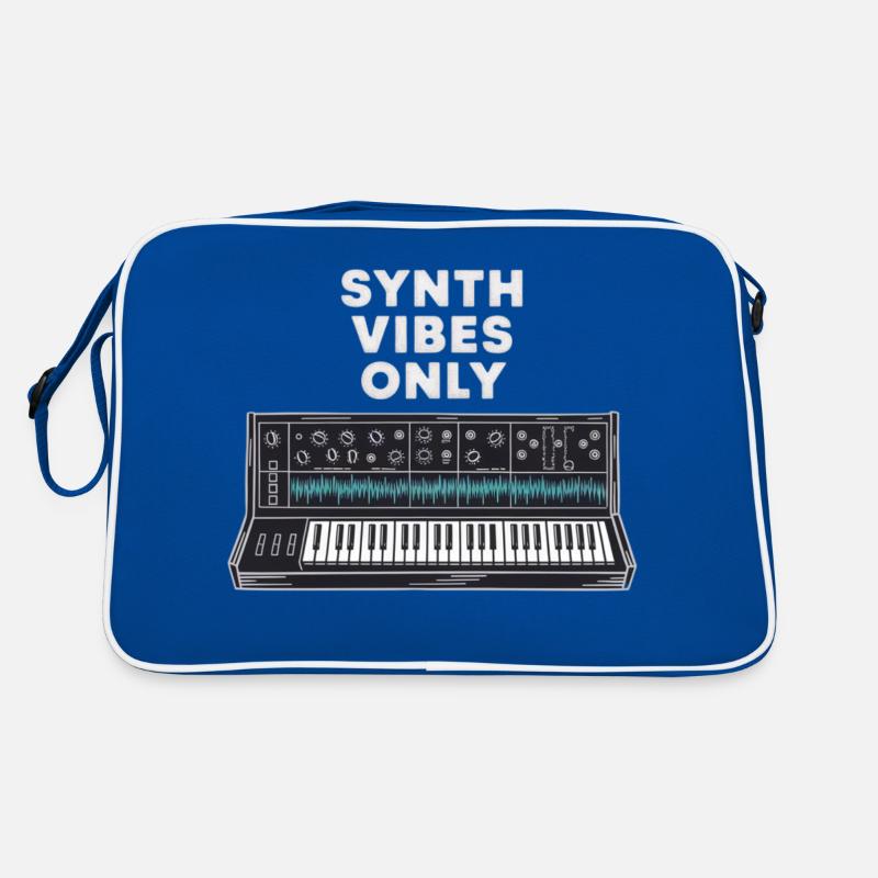 Retro Synth Vibes Only Keyboard Design Retro Tasche