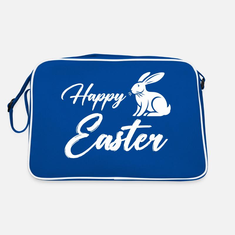 hase happy easter Retro Tasche