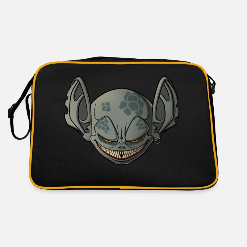 Gremlin - Retro Tasche - Schwarz/Gold