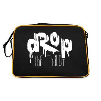 Deep Thoughts – Creative Design for Thinkers - Retro Bag - black/gold - Back