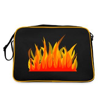 Fire department 1 - Sac Retro - noir/or - Dos