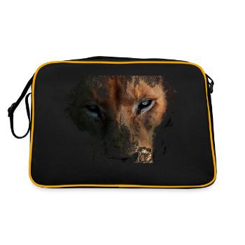 Lion - Retro Bag - black/gold - Back
