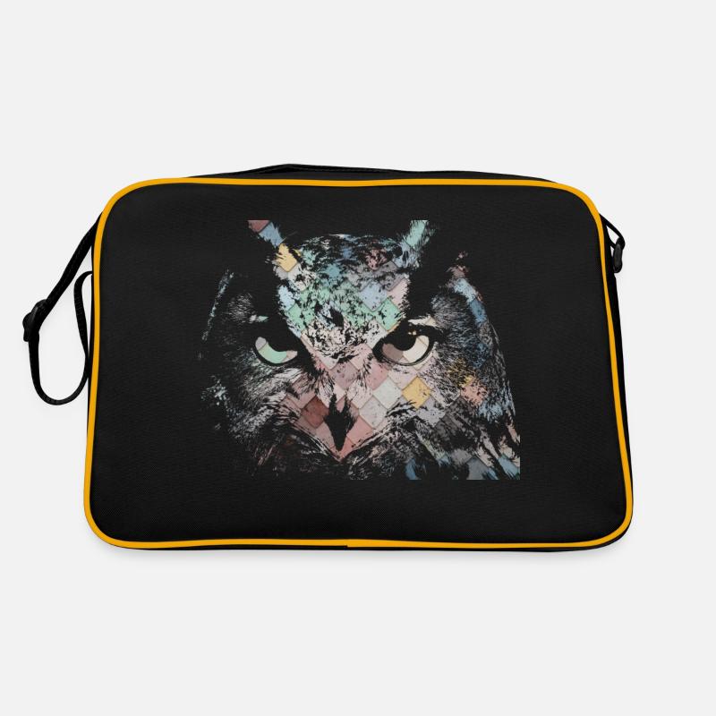 Eule Retro Tasche