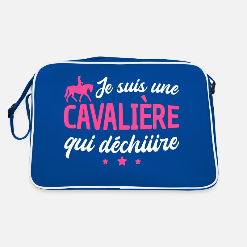 je suis une cavalière qui déchire Sac Retro