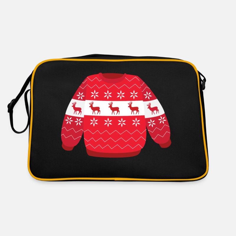 Weihnachts Pullover Retro Tasche