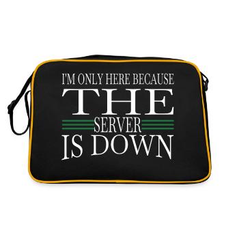 joke coding itler gift dad humor engineer - Retro Bag - black/gold - Back