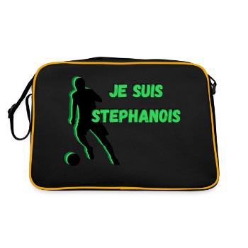 Je suis stéphanois - Sac Retro - noir/or - Dos