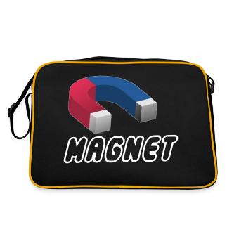 MAGNET - Retro Bag - black/gold - Back