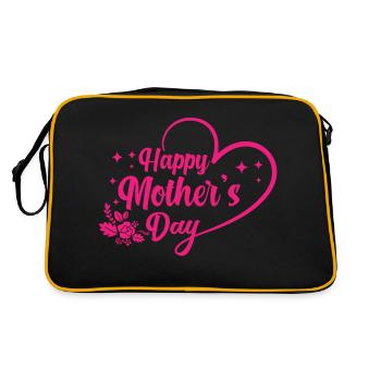Happy mother's day by The Manzanita's - Retro Bag - black/gold - Back