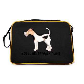With A Fox Terrier In Life - Retro Bag - black/gold - Back