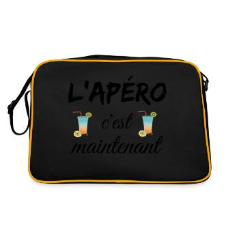 L'apéro c'est maintenant - Sac Retro - noir/or - Dos