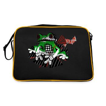 Frog frog - Retro Bag - black/gold - Back
