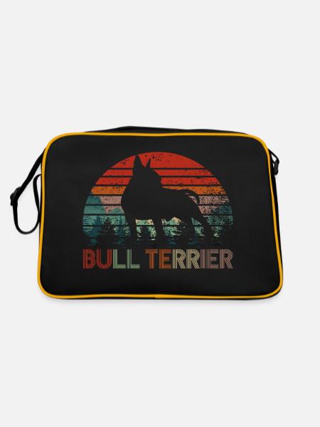 bull terrier - Sac Retro - noir/or - Dos