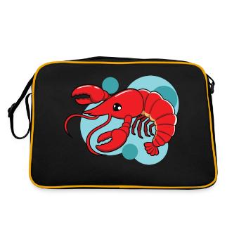 Homard - Sac Retro - noir/or - Dos
