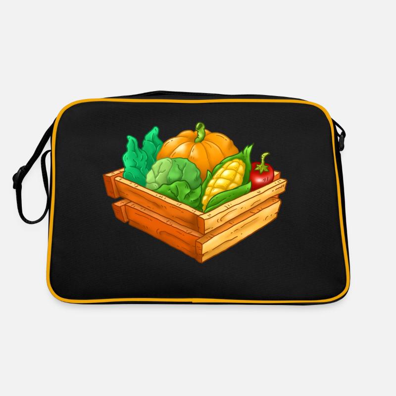 Gemüse Retro Tasche