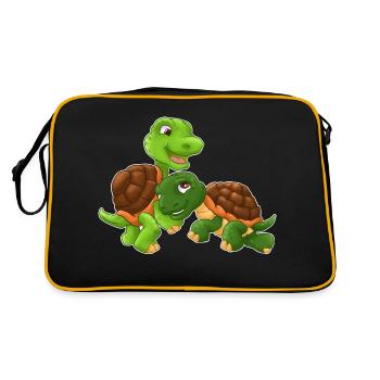 Famille Turtle - Sac Retro - noir/or - Dos