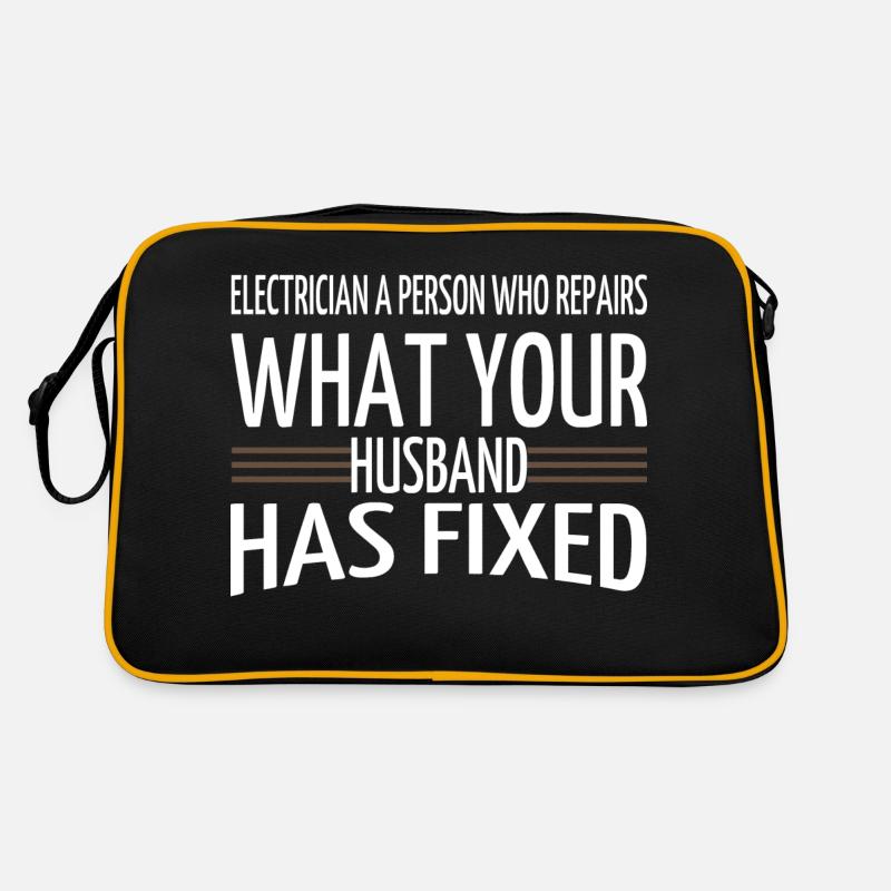 birthday present electrician apparel Retro Tasche