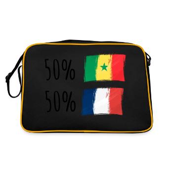 Moitié Français / Moitié sénégalais - Sac Retro - noir/or - Dos